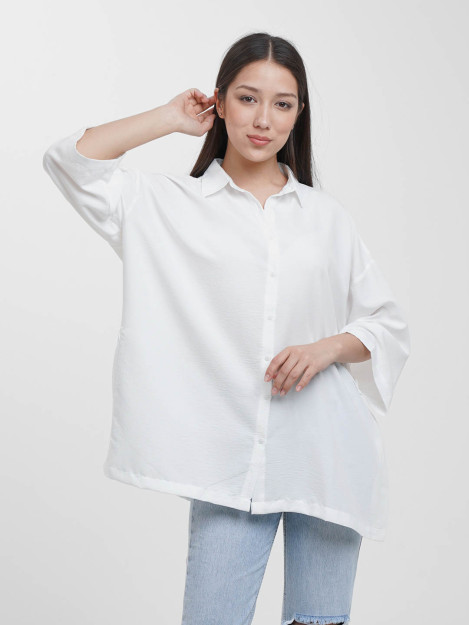 Ko'ylak 4154 freesize oq anaki