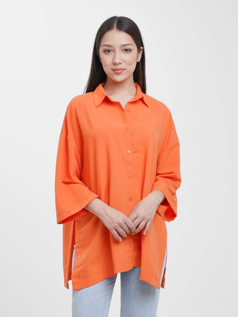 Рубашка  4154 freesize оранжевый