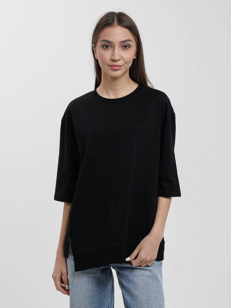 Футболка  1103 freesize черный