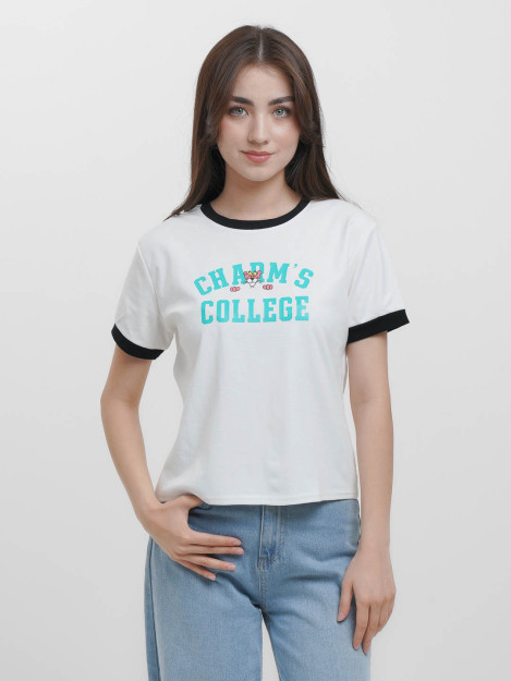 3971 freesize charm futbolkasi oq