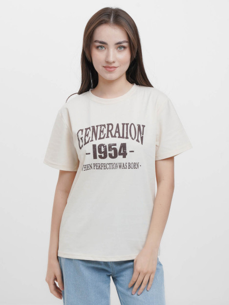 Футболка generation  1012 freesize бежевый