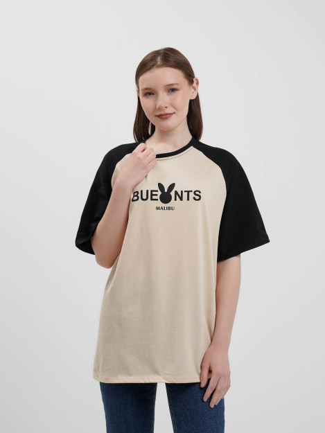 Футболка  9813 freesize buents бежевый