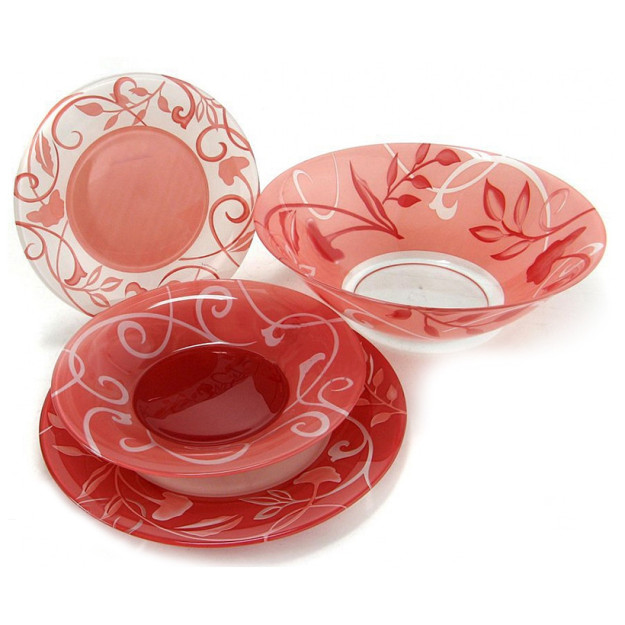 Набор столовой посуды PLENITUDE RED 46P DINNER SET Q4372 17931