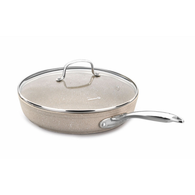 A1266-1 Granita alyuminiy Pan 28x5.5cm / 3.0 l qopqoqli 11457 gipermag11457