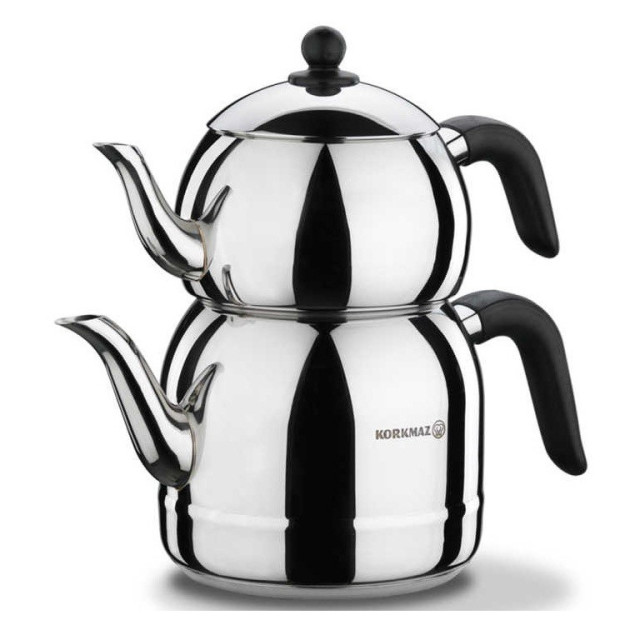 Korkmaz Retro korroziyaga chidamli po'latdan yasalgan ikkita choynak-Black A194 11646 gipermag11646