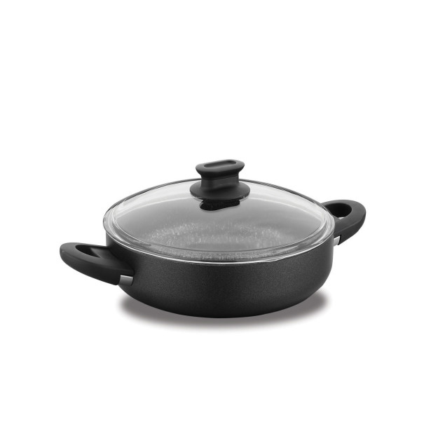 Korkmaz низкая кастрюля 26x7,5см - Black A2878 Lina 11491