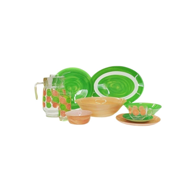 SANDRINE 46pc kechki ovqat idishlari to'plami Q3727 17952 gipermag17952