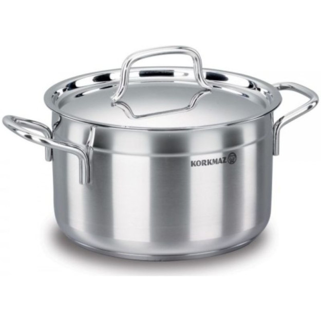 Korkmaz korroziyaga chidamli po'latdan yasalgan idish 30x15 sm / 11.0 l A1031 Alfa 11594 gipermag11594