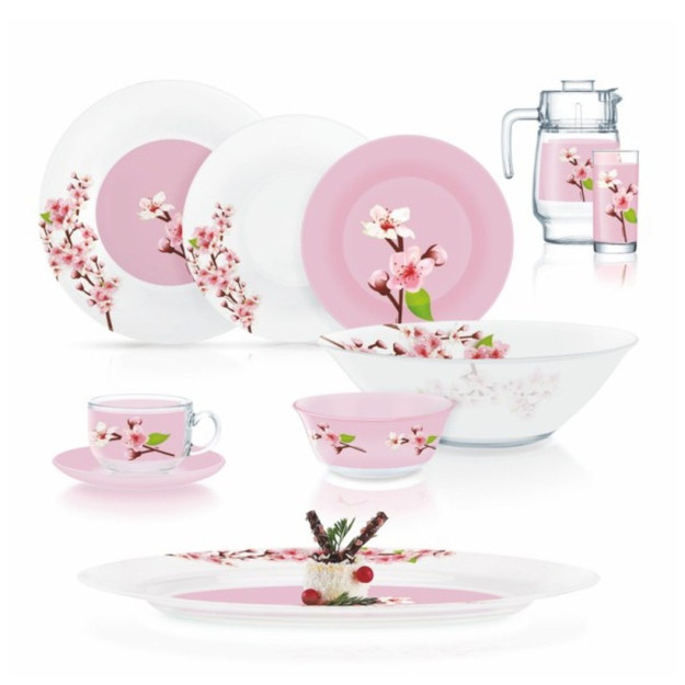 ROSE GARDEN ovqat idishlari to'plami 46pc Q0926 17645 gipermag17645