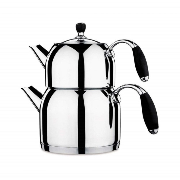 Korkmaz Flora Maxi двойной чайник из коррозионностойкой стали A119 11645