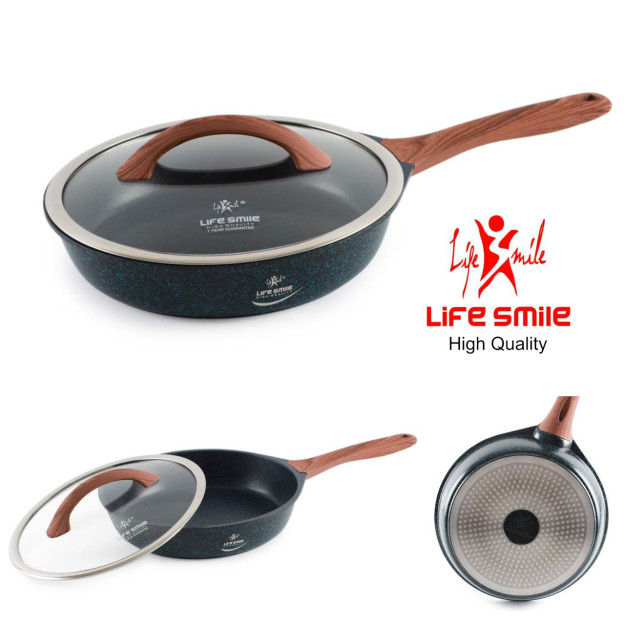 LIFEP5FRY28-C 28 sm 43119 granit qoplamali Life Smile yopishmaydigan Pan gipermag43119
