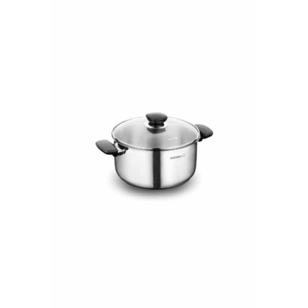 Korkmaz кастрюля из коррозионностойкой стали 16x9 см / 1.8 л - Black A1683-1 Kappa 11576