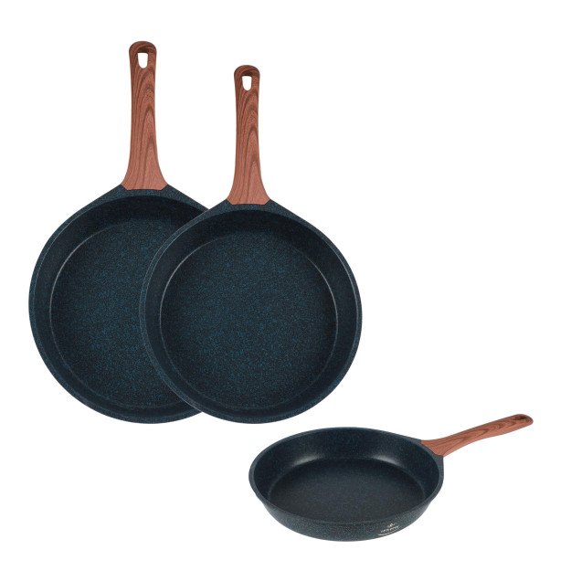 LIFEP53FSET-C 43076 yopishqoq bo'lmagan granit qoplamali Life Smile kostryulkalar to'plami gipermag43076