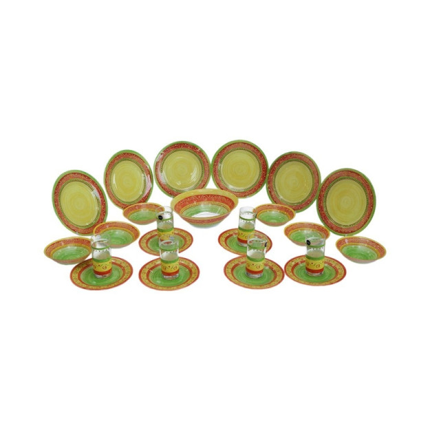 Набор столовой посуды Pueblo corail 25pcs N4648 17938