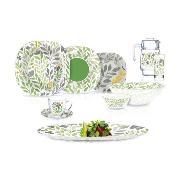 Alvis GREEN 46p ovqat idishlari to'plami Q5859 17665 gipermag17665
