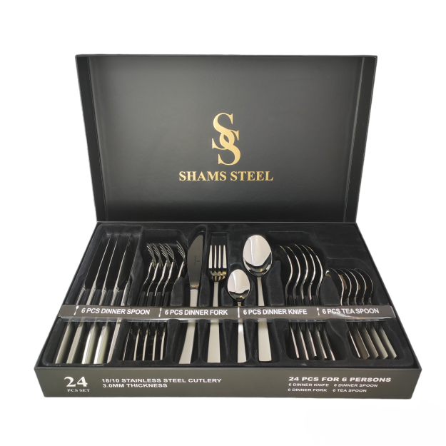 Набор ложек "SHAMS STEEL" 24 pcs D287S 62130
