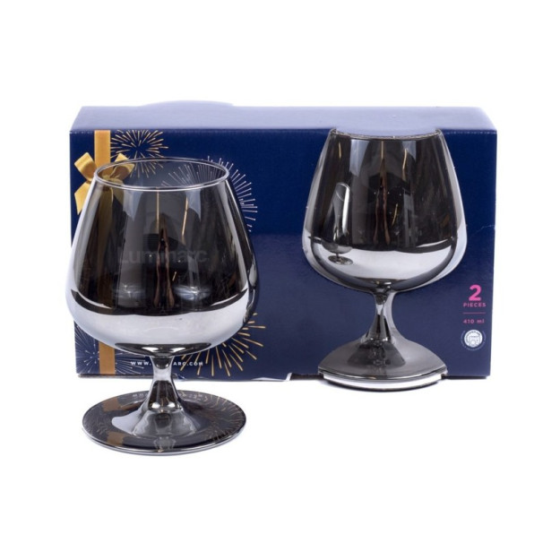 Konyak uchun stakan 410 ml "yorqin grafit", 2 dona. P1567 18053 yil gipermag18053