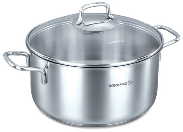 Korkmaz korroziyaga chidamli po'latdan yasalgan idish 16x9 sm / 1.8 l A1653 Perla 11546 gipermag11546