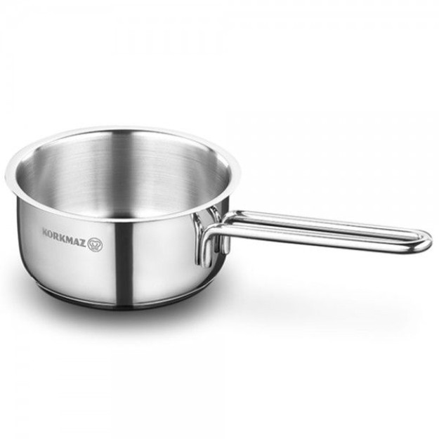 Korkmaz korroziyaga chidamli po'latdan yasalgan Qozon 14x7 sm / 1.0 l A1651 Perla 11543 gipermag11543