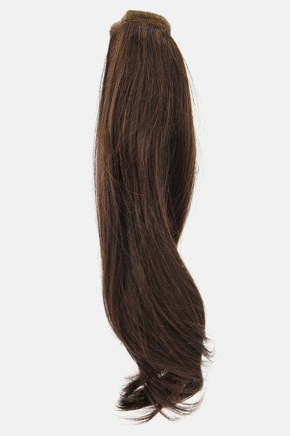 Sochni kengaytirishda ko'rinmas tekis Ponytail Barret, kapuchino jigarrang