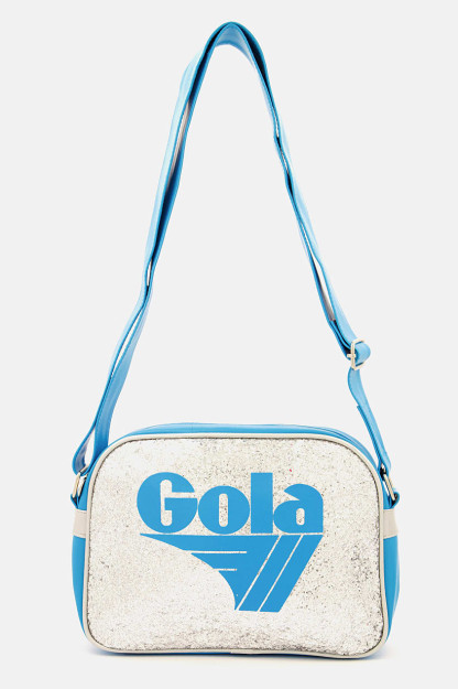 Ayollar uchun metall elkama-sumka, 30 L x 23 H x 5 W sm, ko'k