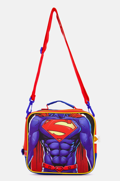 Kids Boy bosma tushlik qutisi, 21v x 23l x 8w sm, ko'k