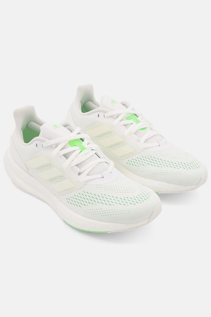 Pureboost 22 erkaklar uchun dantelli krossovkalar, oq / ohak yashil
