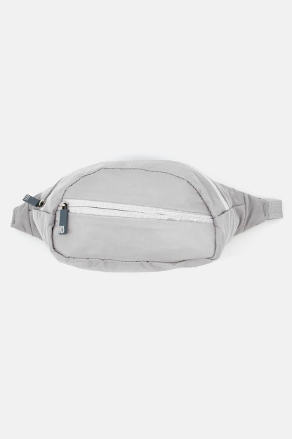 Ayollar uchun bel sumkasi, 16V x 29L x 7w sm, och kulrang