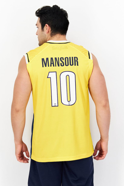 Мужская спортивная майка MANSOUR 10 без рукавов FIBA, желтый
