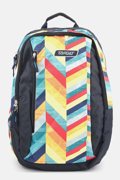 Kids boy brendi logotipi ryukzaki, 45V x 35l x 15W sm, qora kombinatsiyalangan