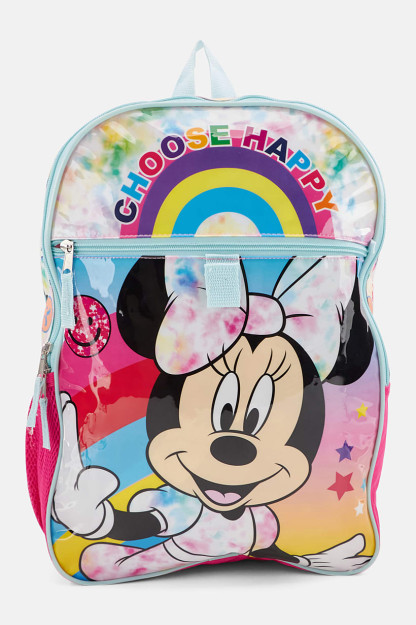 Qizlar uchun minni sichqoncha bilan bolalar uchun xalta, 29 L x 41 H X 10 W sm, pushti
