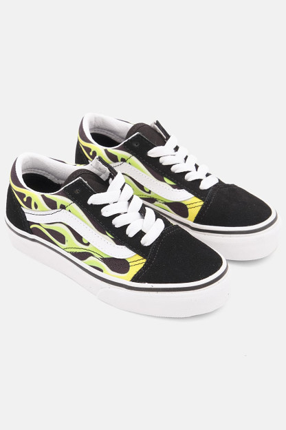 Повседневная обувь Kids Boy Old Skool на шнуровке, черная комбинированная