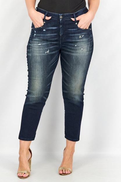 Regular Fit Denim ayollar jinsi shimlari, ko'k