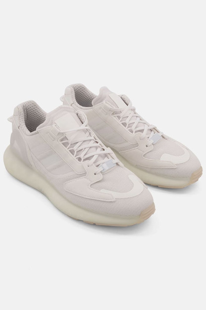 Erkaklar uchun zx 5K Boost dantelli sport poyabzali, oq
