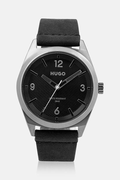 Erkaklar uchun dumaloq soat 1530250 42 mm, qora