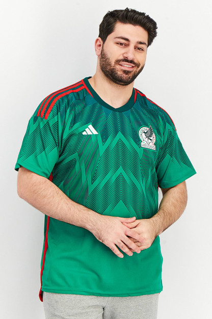 Мужская спортивная одежда с короткими рукавами Mexico 22 Home Jersey, зеленый