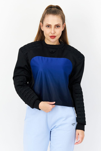 Женская спортивная одежда Fit Football Jersey, черный/синий