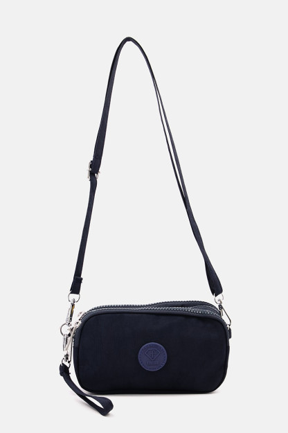Ayollar uchun mini elkama-sumka, 19 L x 11 H x 7 W sm, to'q ko'k