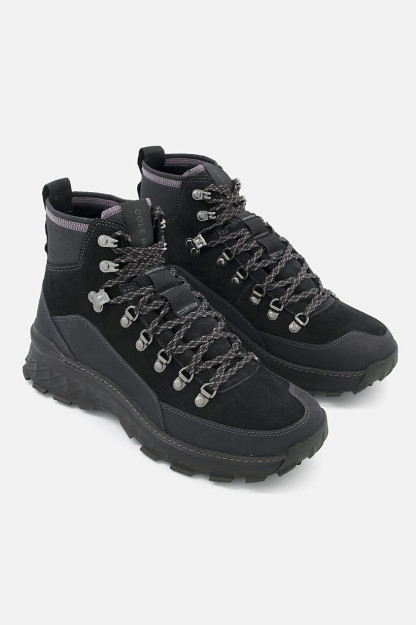 Explore Hiker erkaklar uchun keng dantelli sayohat etiklari, qora