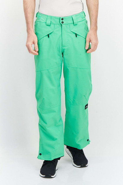 Мужские зимние брюки с логотипом бренда Regular Fit, зеленые