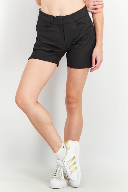 Fit Solid Training Short ayollar sport kiyimlari, qora