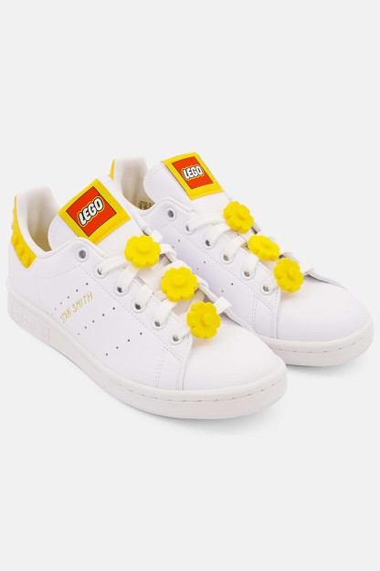 Женские туфли Stan Smith на шнуровке, белый/Желтый