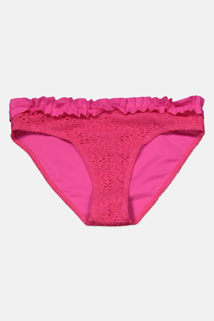 Qizlar uchun teksturali bikini pastki, to'q pushti