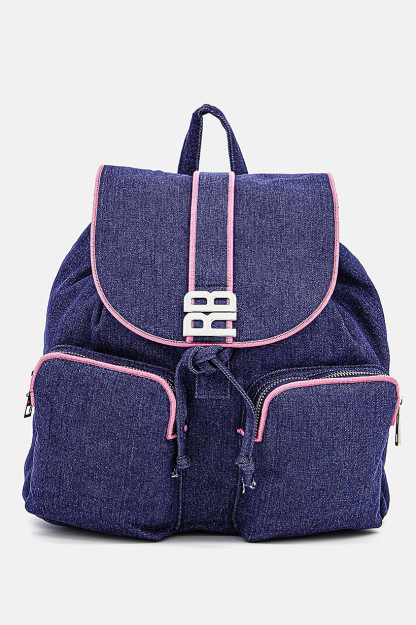 Pitaya ayollar ryukzaki, 30V x 30l x 15W sm, ko'k jinsi shimlar