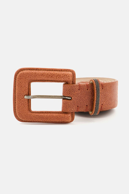 Mahogany tokali ayollar uchun charm kamar