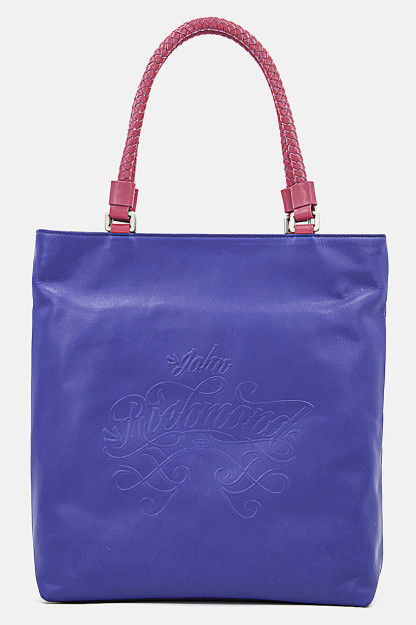 Motley Crue ayollar xarid qilish sumkasi, 31v x 36l x 12W sm, ko'k va Fuşya