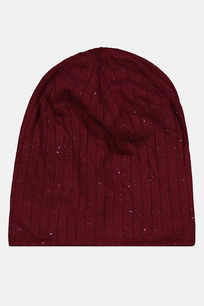 Qizlar uchun teksturali bolalar shlyapasi, Maroon