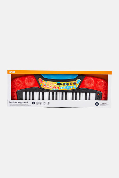 Ajoyib bolalar musiqiy klaviaturasi, qizil kombinatsiya