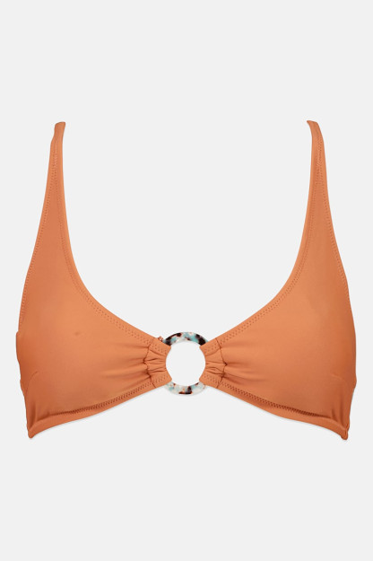 Ayollar uchun eng yaxshi Palin chiziqli bikini, jigarrang