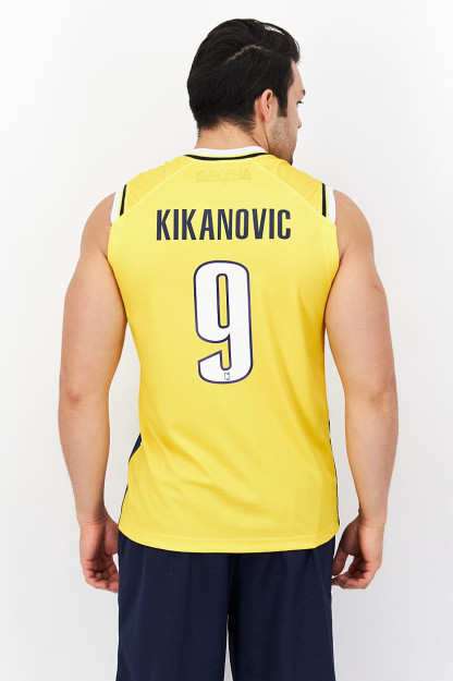 Мужская майка FIBA без рукавов ELMEDIN KIKANOVIC 9 Sports Fit, желтая